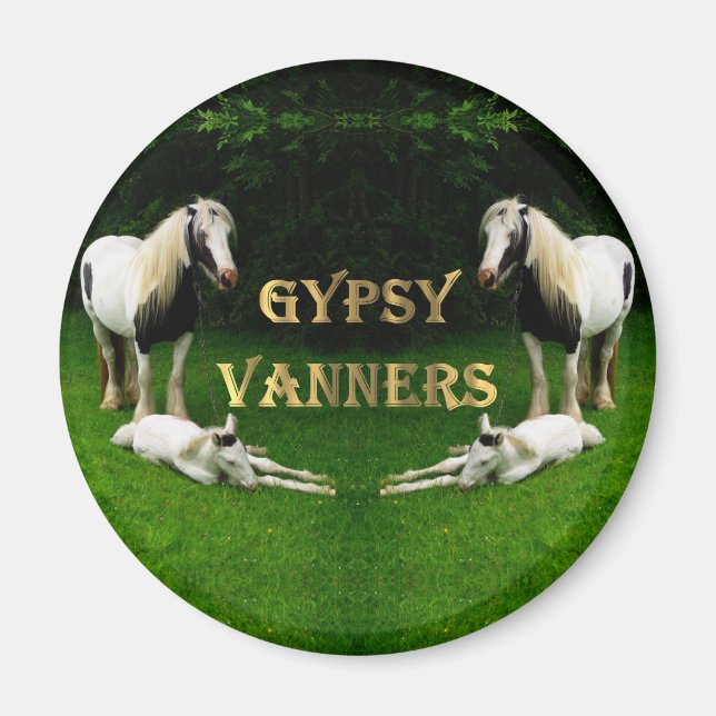 Imán Gypsy Vanners Magnet (Frente)