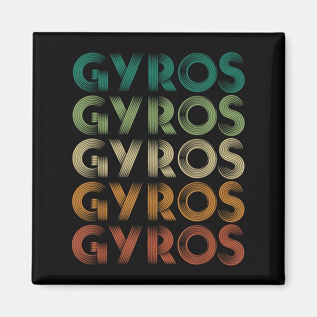 Imán Gyros Grecia Pie griega Malaka (Frente)