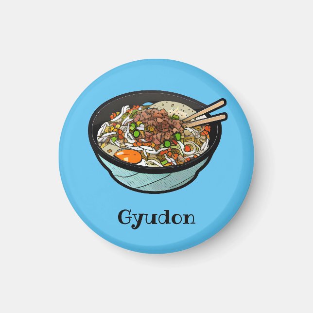 Imán Gyudon (tazón de arroz de ternera japonés) (Frente)