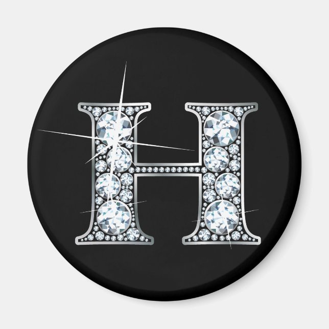 Imán "H" Diamond Bling Magnet (Frente)