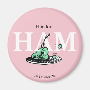 Imán "H es para HAM"   Diseño de alfabeto