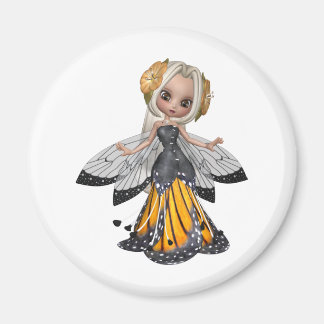 Imán H (H) Colectible Fairy Flower Doll Art (Pixie5)