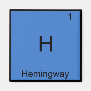 Imán H - Hemingway Funny Chemistry Element Symbol Tee