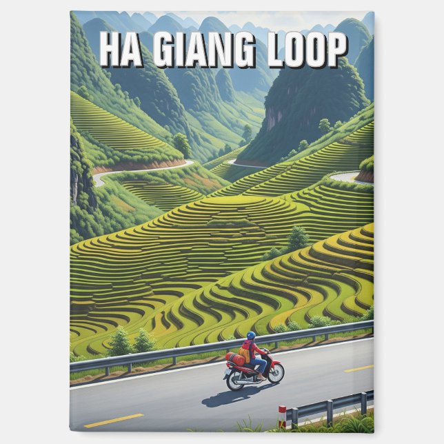 Imán Ha Giang Loop Vietnam Travel (Anverso)