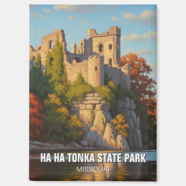 Imán Ha Ha Ha Tonka State Park Missouri Travel (Anverso)