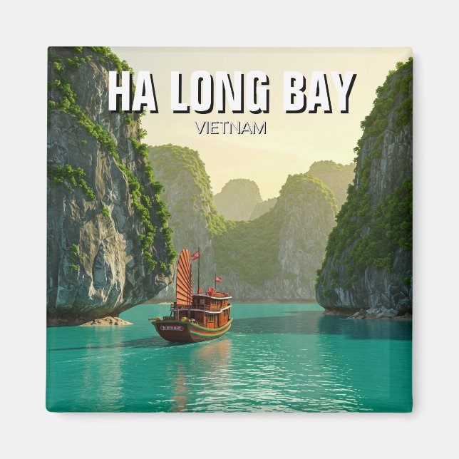 Imán Ha Long Bay Vietnam Travel (Frente)