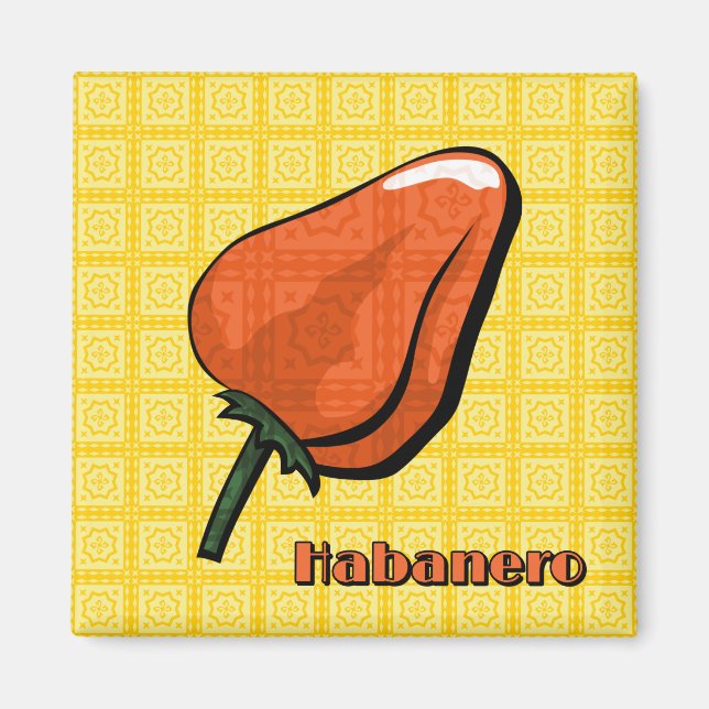 Imán Habanero Chili Pepper Magnet (Frente)
