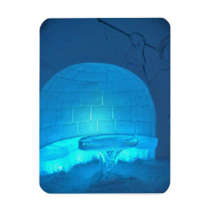 Imán Habitación Igloo en Hotel de Glace, Quebec, Canadá