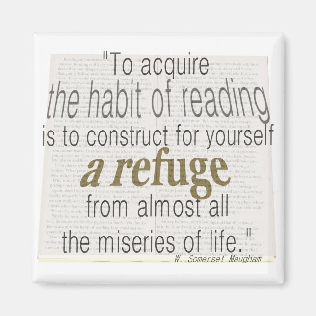 Imán Hábito de la lectura (Frente)