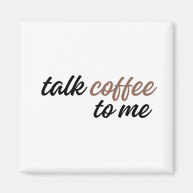 Imán háblame de café (Frente)