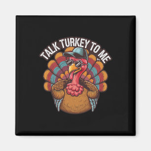 Imán Háblame de pavo Día de Acción de Gracias Feliz Div