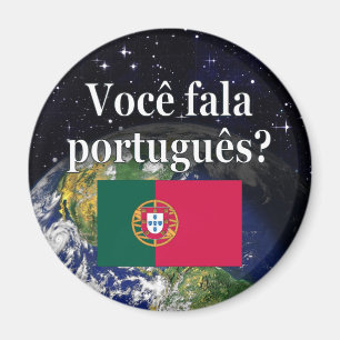 Imán ¿Hablas portugués? Tierra de bandera