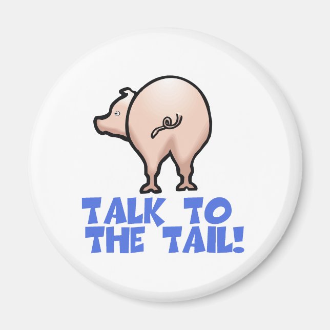 Imán Hable con el cerdo de cola (Frente)