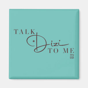 Imán Hable Dizi Script Tiffany Magnet