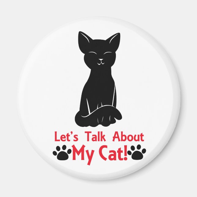 Imán Hablemos de mi gato (Frente)