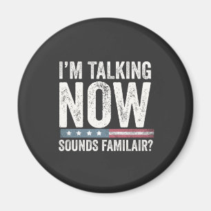 Imán ¿Hablo ahora suena familiar? Trump Harris