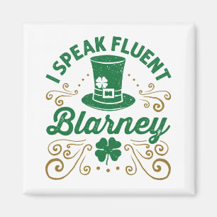 Imán Hablo con fluidez Blarney St Patricks Day Irlandés