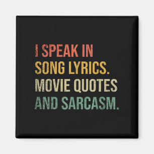 Imán Hablo En Citas De Cine Letras De Canción Y Sarcasm