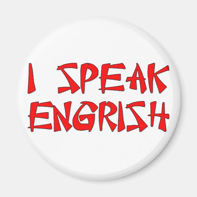 Imán Hablo Engrish (Frente)