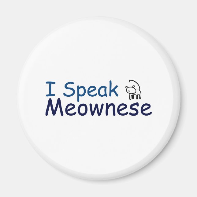 Imán Hablo meownés (Frente)