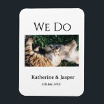 Imán Hacemos boda compromiso mascota nombre foto fecha<br><div class="desc">Diseño de amante de los animales hecho para animales lindos,  puedes añadir tu nombre de mascota sus detalles junto con su código q r y su imagen</div>