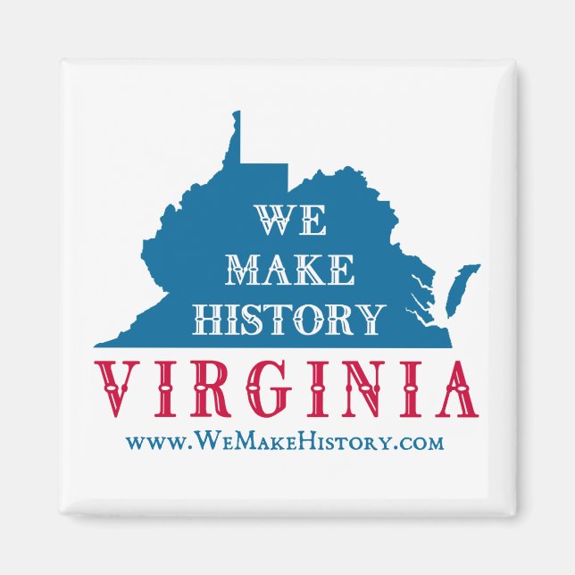 Imán Hacemos historia en Virginia (Frente)