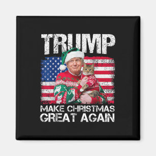 Imán Hacer a los Navidades grandes de nuevo Santa Trump