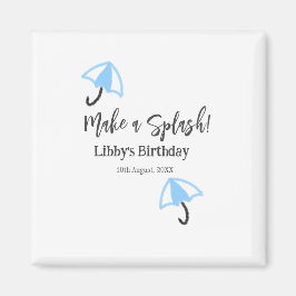 Imán Hacer de la piscina de verano un chisporroteo azul