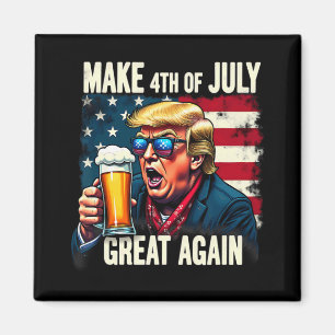 Imán Hacer El 4 De Julio Grande De Nuevo Trump Beer 1