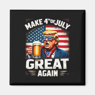 Imán Hacer El 4 De Julio Grande De Nuevo Trump Beer 1