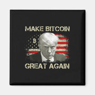 Imán Hacer grande a Bitcoin de nuevo divertido Maga Pro