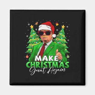 Imán Hacer grandes Navidades a Santa Trump de nuevo