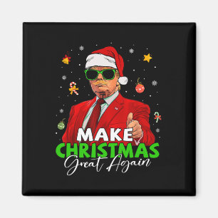 Imán Hacer grandes Navidades a Santa Trump de nuevo