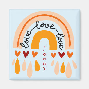 IMÁN "HACER LO QUE TE ENCANTA" CITA BROWN RETRO BOHO RA