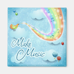 Imán Hacer música, arte digital