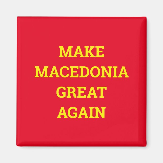 Imán Hacer que Macedonia vuelva a ser grande (Frente)