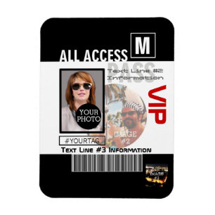 Imán Hacer que su propio VIP Pass 8 sea personalizado
