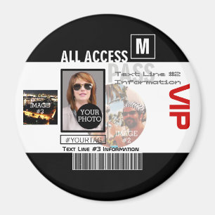 Imán Hacer que su propio VIP Pass 8 sea personalizado