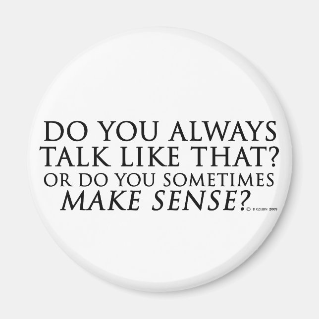 Imán Hacer sentido (Frente)