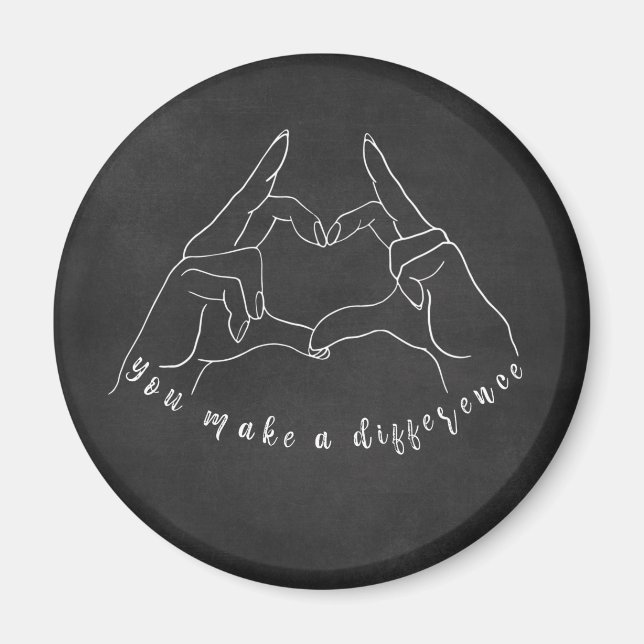 Imán Hacer una cita de diferencia (Frente)