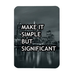 Imán Hacerlo simple pero significativo