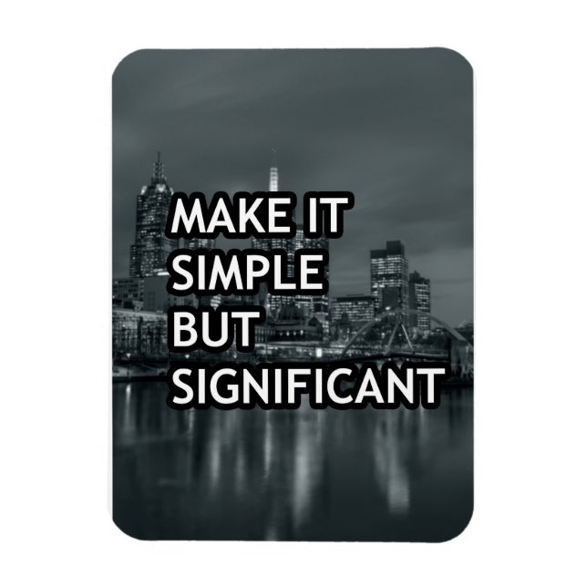 Imán Hacerlo simple pero significativo (Vertical)