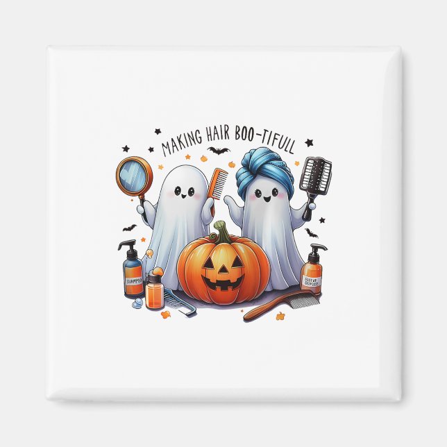 Imán Haciendo Fantasma Estilista Halloween Bootia Hair  (Frente)