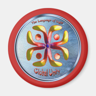 Imán Haciendo garabatos sobre el símbolo de la unidad g