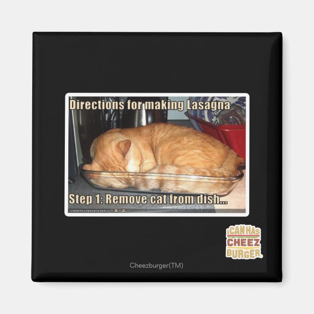 Imán Haciendo lasaña (Frente)