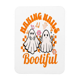 Imán haciendo uñas bootiful halloween