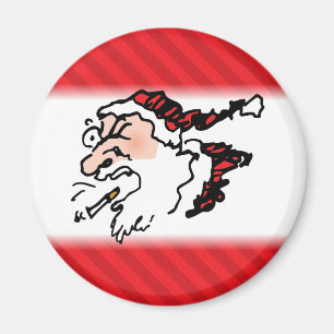 Imán Hackin Santa Funny Personalizado