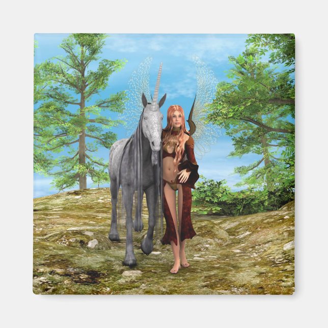 Imán Hada con Unicornio (Frente)