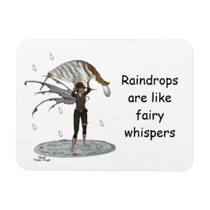 Imán Hada De Lluvia De Chico Con Magnate Flexible De Ho