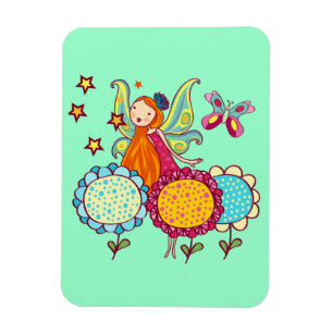 Imán Hada del jardín con las flores